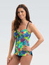 Blusa Tankini con Copa para Mujer Aquashape Botanica Dolfin